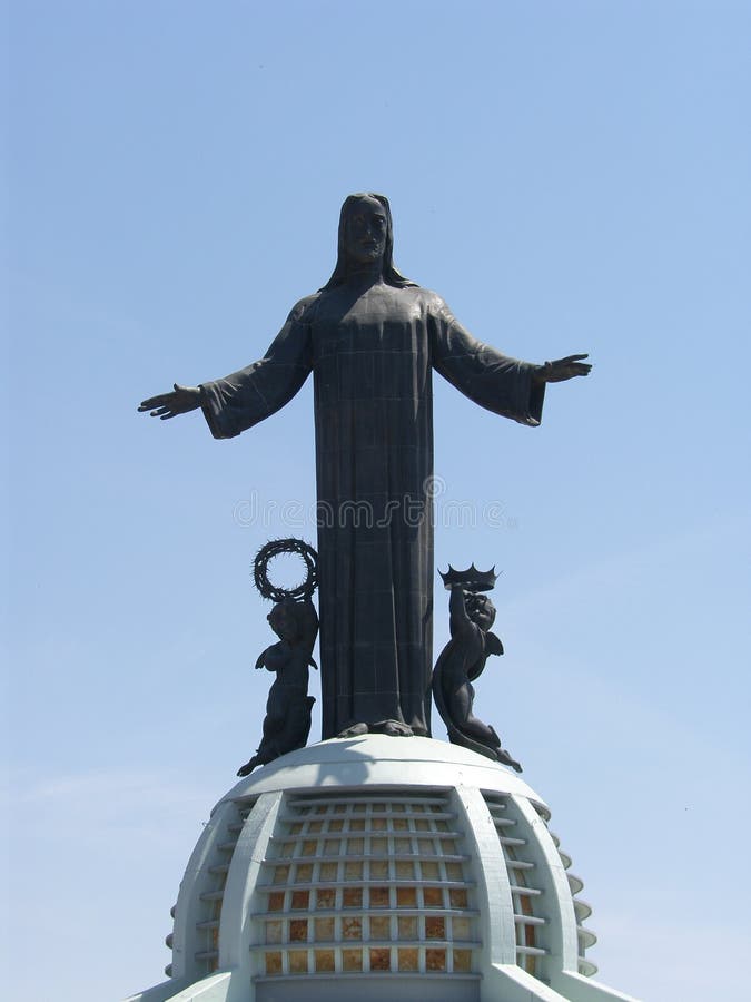 Cristo Rey Leon, Guanajuato Mexique photos libres de droits Cristo Rey Leon, Guanajuato Mexique photos libres de droits