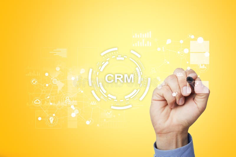 CRM. Customer relationship management concept. Customer service and relationship. stock photo
