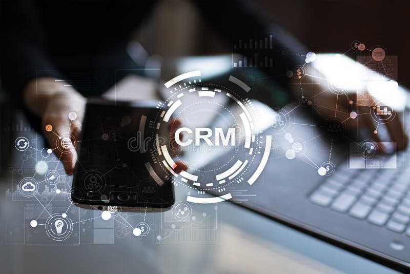 CRM. Customer relationship management concept. Customer service and relationship. stock image