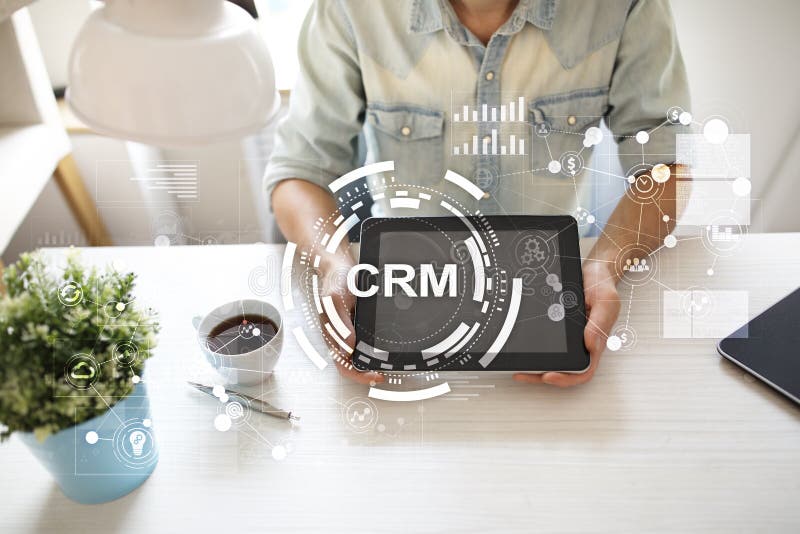 CRM. Customer relationship management concept. Customer service and relationship. royalty free stock photography