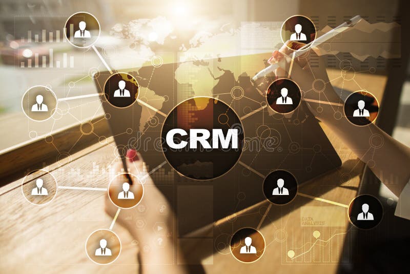 CRM. Customer relationship management concept. Customer service and relationship. stock photos