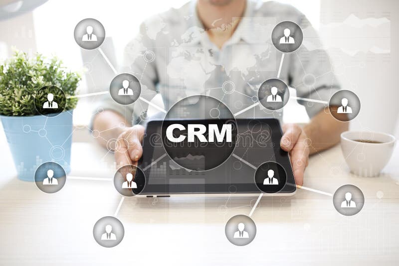 CRM. Customer relationship management concept. Customer service and relationship. stock photo