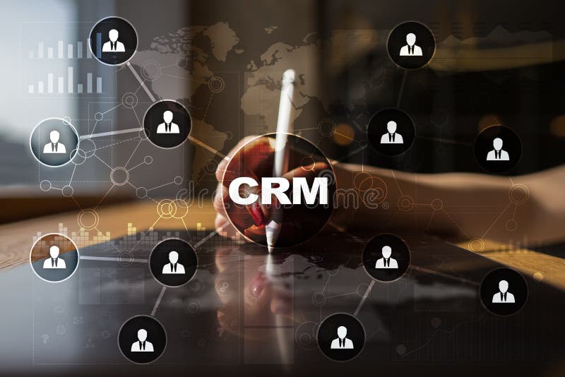 CRM. Customer relationship management concept. Customer service and relationship. stock photography