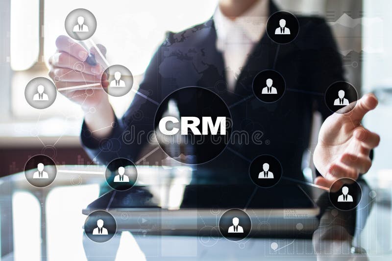 CRM. Customer relationship management concept. Customer service and relationship. stock images