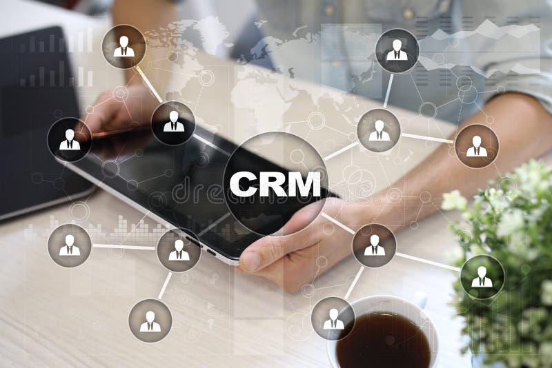 CRM. Customer relationship management concept. Customer service and relationship. stock photos