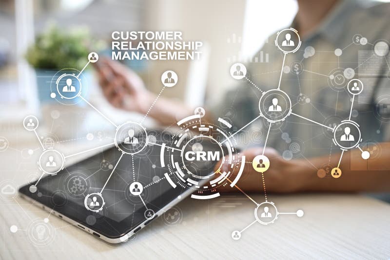 CRM. Customer relationship management concept. Customer service and relationship. stock photography