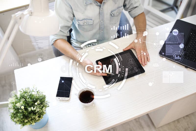 CRM. Customer relationship management concept. Customer service and relationship. stock photos