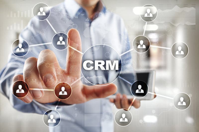 CRM. Customer relationship management concept. Customer service and relationship. stock photography