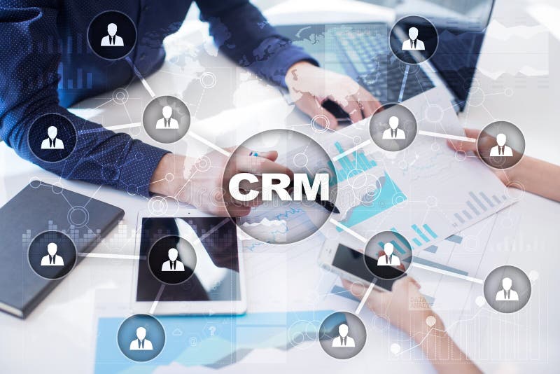 CRM. Customer relationship management concept. Customer service and relationship. royalty free stock photography