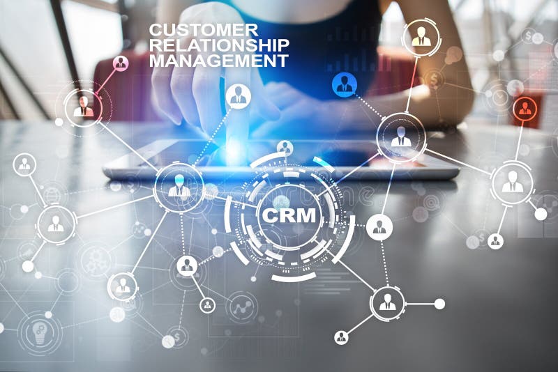CRM. Customer relationship management concept. Customer service and relationship. stock images