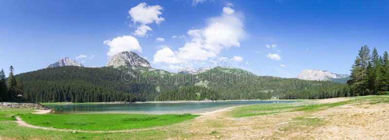 Crno Jezero,黑山 图库摄影