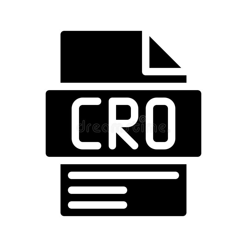 Cro Glyph Icon. File Document icon, Efforts to increase conversion percentage royalty free illustration
