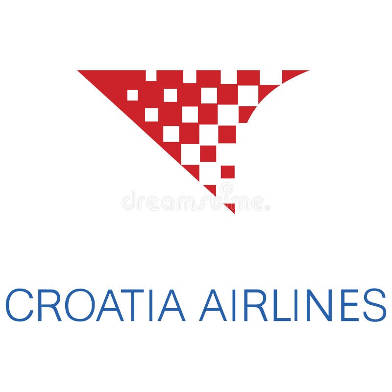 Croatia Airlines-embleempictogram stock illustratie Croatia Airlines-embleempictogram stock illustratie