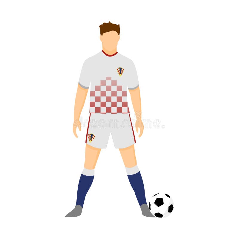 Croatia Football Jersey National Team World Cup Illustration Stock ...