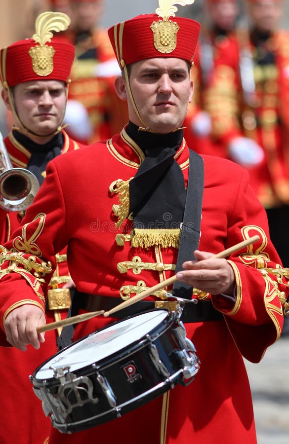 Croatia / Honor Guard Battalion / Drummer stock photography Croatia / Honor Guard Battalion / Drummer stock photography