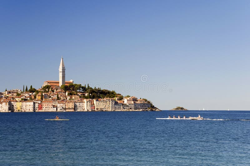 Croatia - Rovinj - City and Mediteranean Sea with