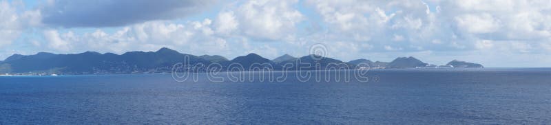 Crociera Philipsburg - StMaarten terminali fotografie stock libere da diritti Crociera Philipsburg - StMaarten terminali fotografie stock libere da diritti