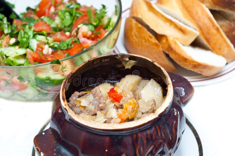 Crock Pot Full of Beef and Potato Soup Stock Image Image of comfort