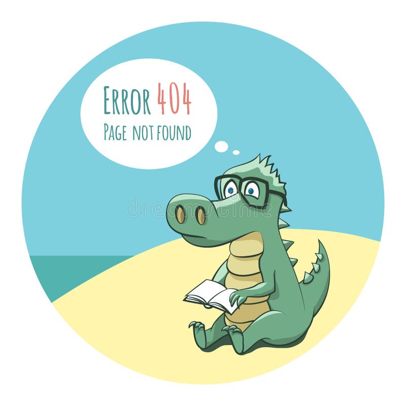 Crocodile With a Book - Error 404