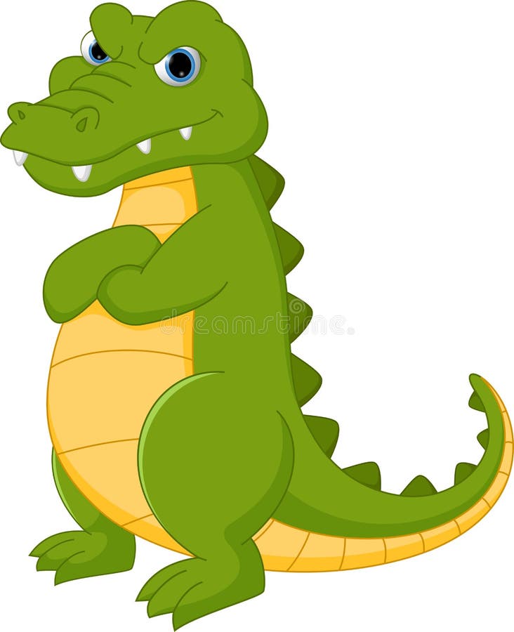 Crocodile cartoon royalty free illustration