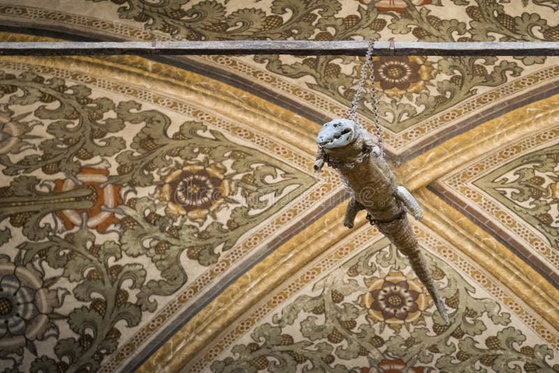 The Crocodile Hanging from the Ceiling in the Sanctuary of Santa Maria  Delle Grazie, Curtatone, Italy Editorial Stock Image - Image of medieval,  fascinating: 184563379