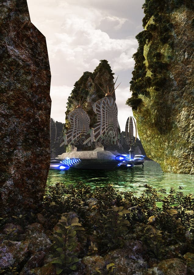Crogiolo di vela del Atlantis royalty illustrazione gratis Crogiolo di vela del Atlantis royalty illustrazione gratis