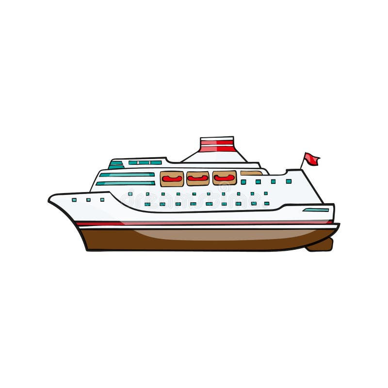 Croisière de bateau de jouet d'enfants illustration stock Croisière de bateau de jouet d'enfants illustration stock