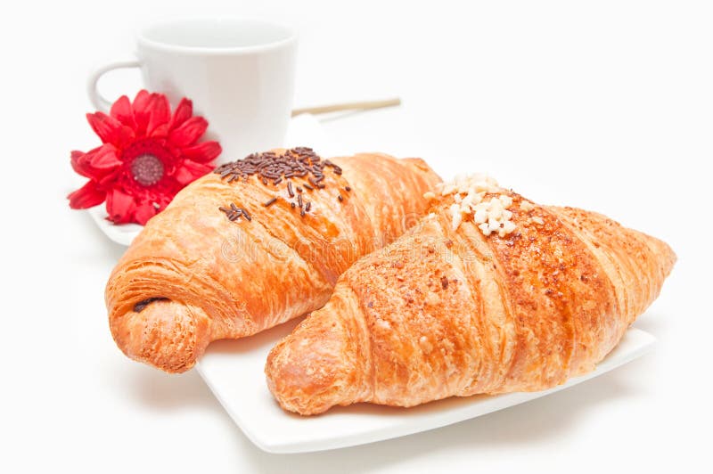 Croissant breakfast