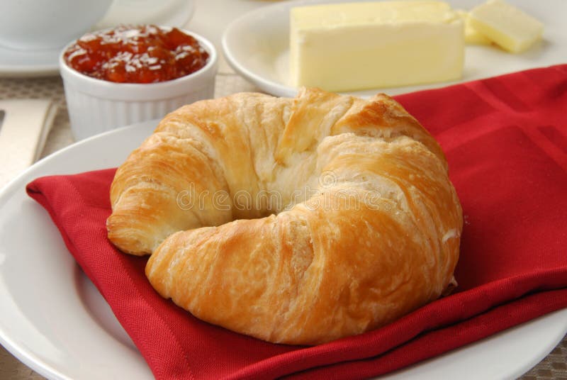 Croissant de beurre image libre de droits Croissant de beurre image libre de droits