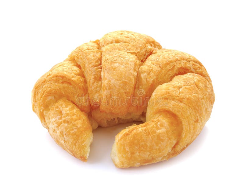 Croissant fresco e saboroso imagens de stock