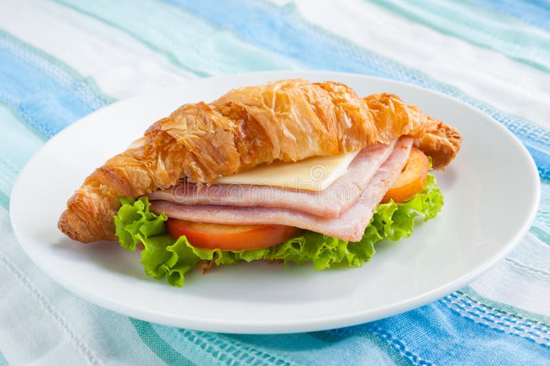 Croissant ham cheese