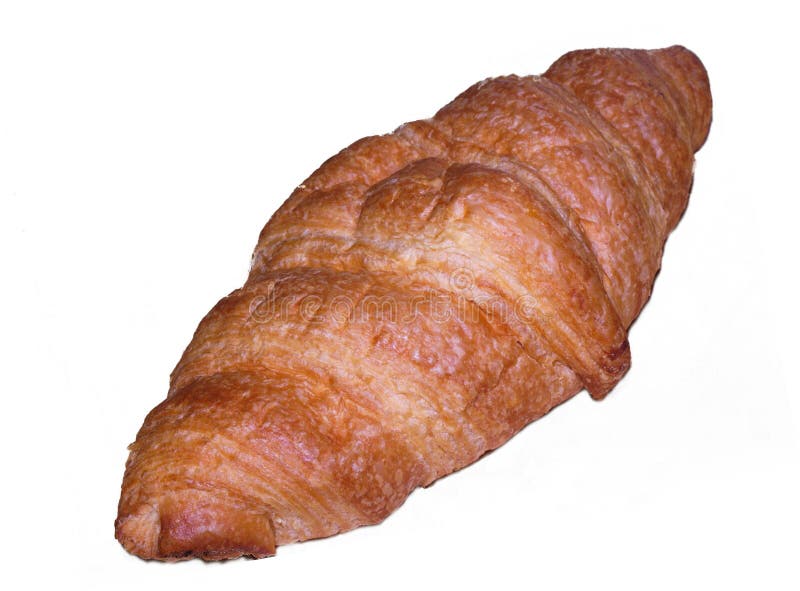 Download Croissant isolado imagem de stock. Imagem de pão, lunch - 55839