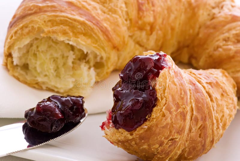 Croissant stock image. Image of cholesterol, closeup 10526019