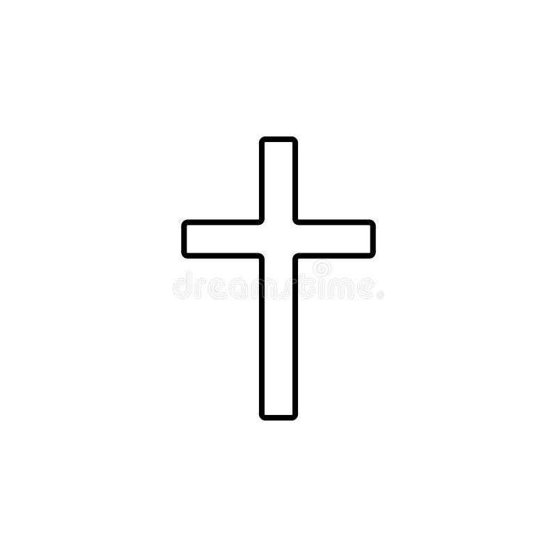 croix d'icône chrétienne Élément d'icône simple pour des sites Web, web design, APP mobile, graphiques d'infos Ligne mince icône illustration de vecteur croix d'icône chrétienne Élément d'icône simple pour des sites Web, web design, APP mobile, graphiques d'infos Ligne mince icône illustration de vecteur