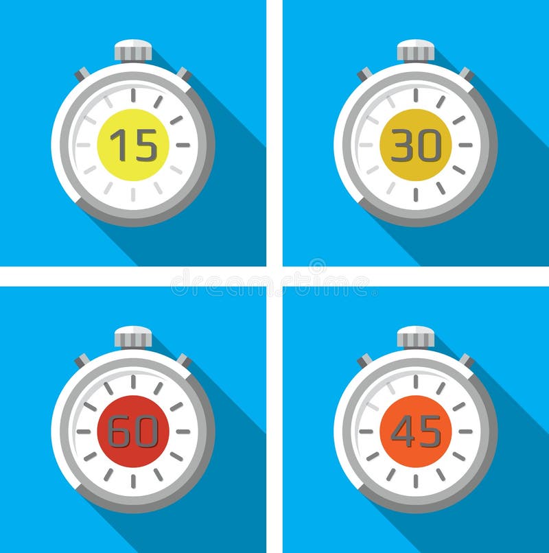 Cronómetros/contadores de tiempo ilustración del vector Cronómetros/contadores de tiempo ilustración del vector
