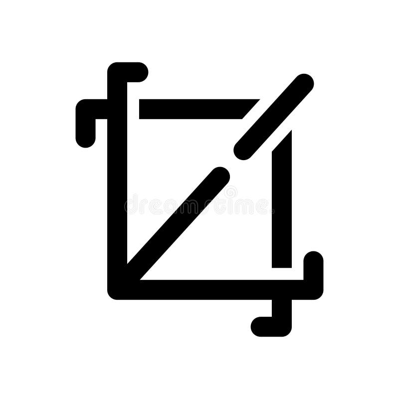 Crop icon. Trendy Crop logo concept on white background from Use royalty free illustration Crop icon. Trendy Crop logo concept on white background from Use royalty free illustration