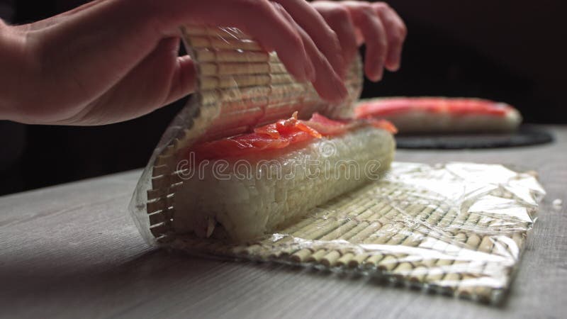 Sushi Bamboo Mat On White Background Stock Photo - Download Image Now -  Abstract, Asia, Asian Food - iStock