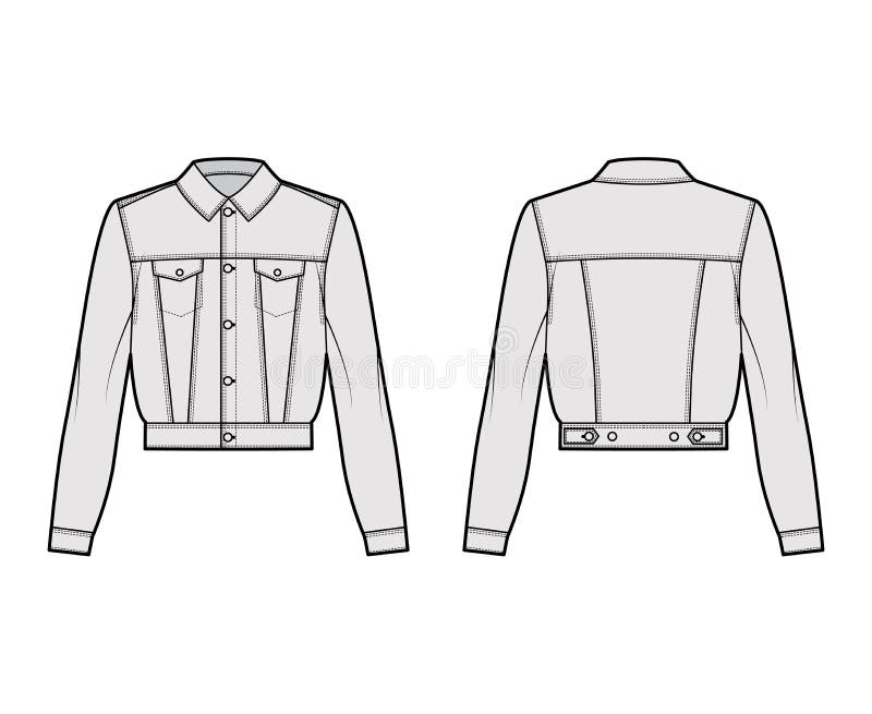 Denim Jacket Stock Illustrations – 2,597 Denim Jacket Stock ...