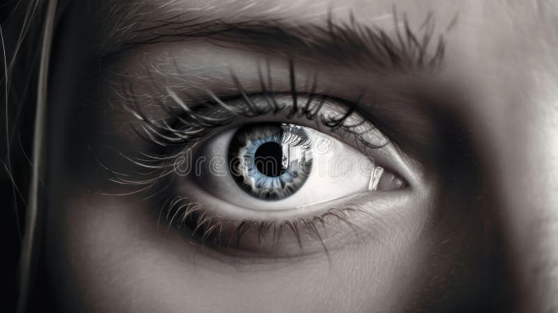 Portret decupat al femeii. ai generativ stock images