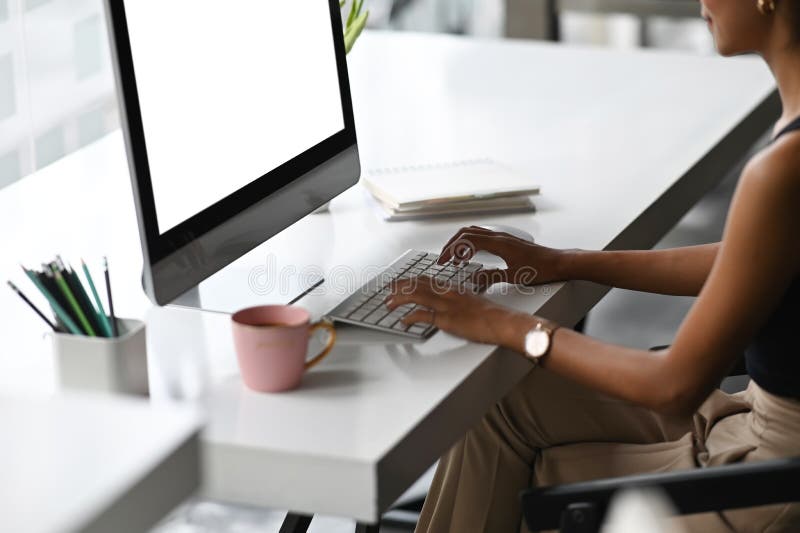 Download 4 871 Female Working Computer Mockup Photos Free Royalty Free Stock Photos From Dreamstime