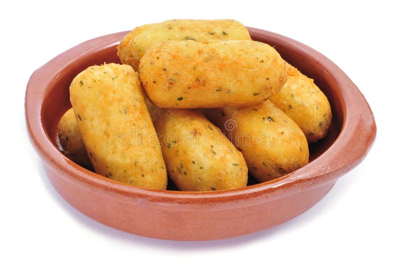 Salt Cod (bacalhau,bacalao) Fritters, Croquettes Stock Image Image of