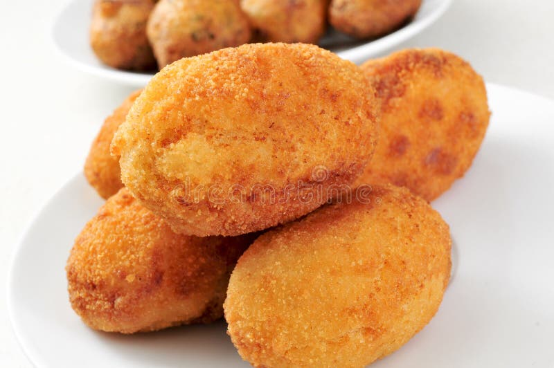 Croquetas, Spanish Croquettes Stock Image Image of buffet, pollo