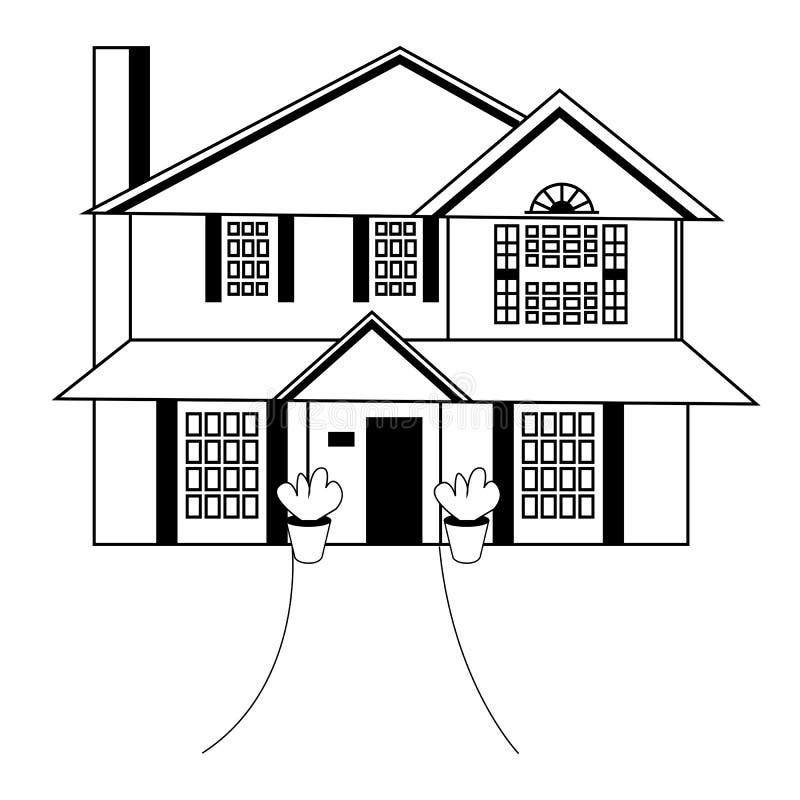 Croquis de l'architecture de maison Illustration de vecteur de dessin de carte blanche Croquis minuscule du dessin de perspective illustration stock Croquis de l'architecture de maison Illustration de vecteur de dessin de carte blanche Croquis minuscule du dessin de perspective illustration stock