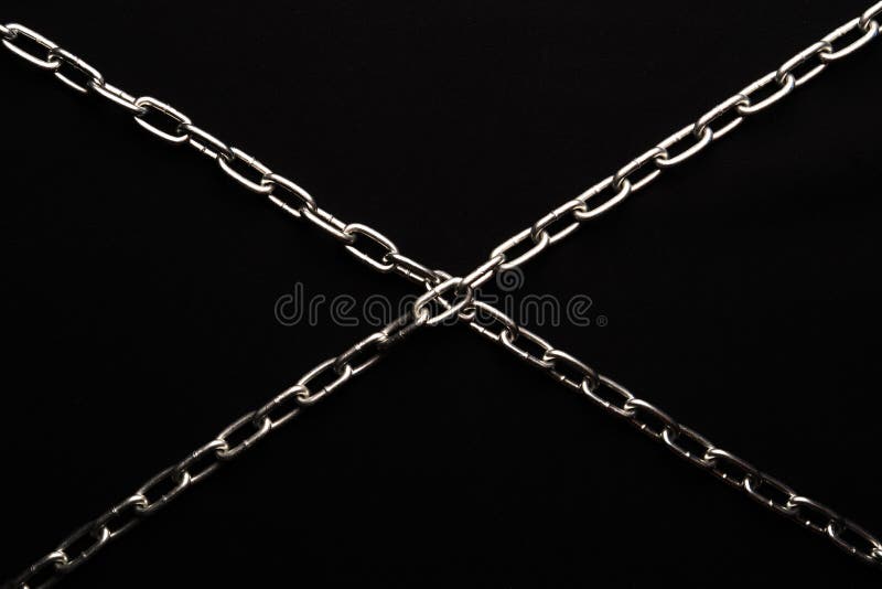 Cross On A Chain On A Black Background Stock Photo Image of crucifix