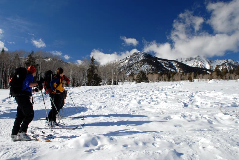 Cross Country Skiers in Grand Teton National Park