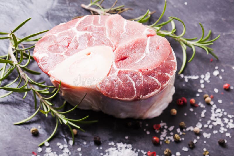 Cross cut veal shank stock photo. Image of salt, cross 64957904