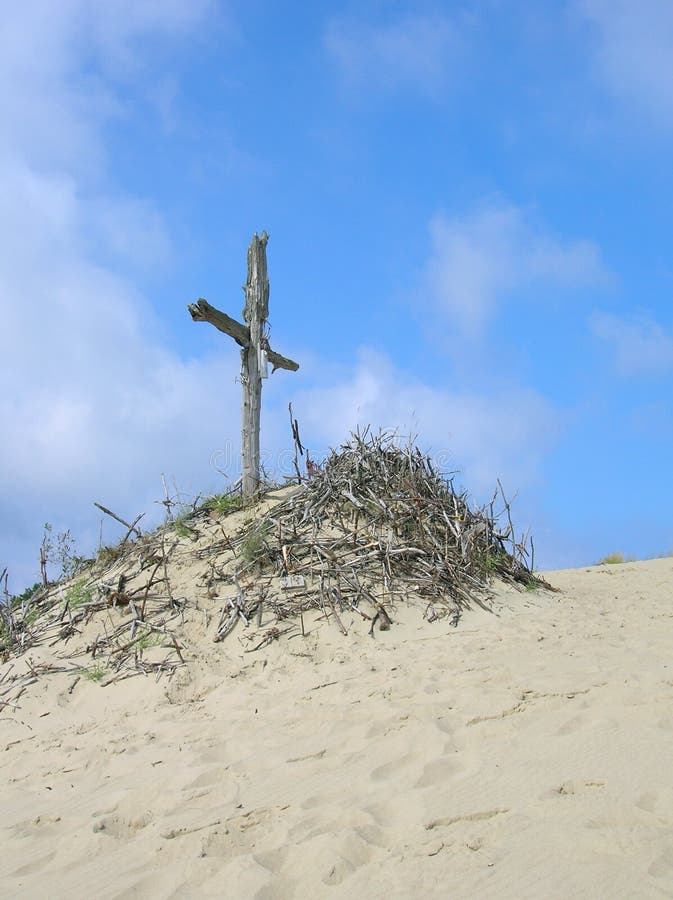 Cross on the Dune stock photography Cross on the Dune stock photography