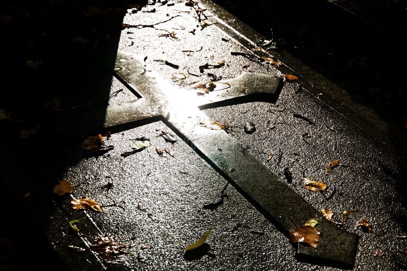 Cross on grave