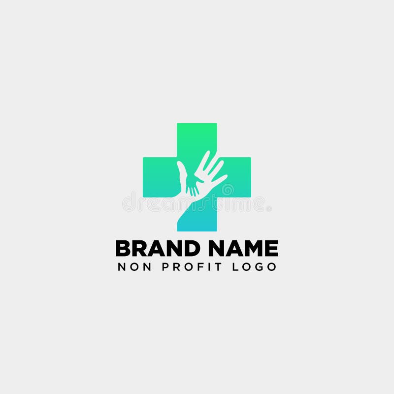cross hand medical health care logo template illustration icon element isolated -