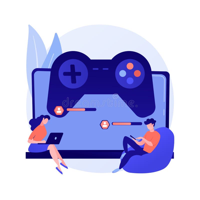 Cross platform play online gaming concept icon Vector Image